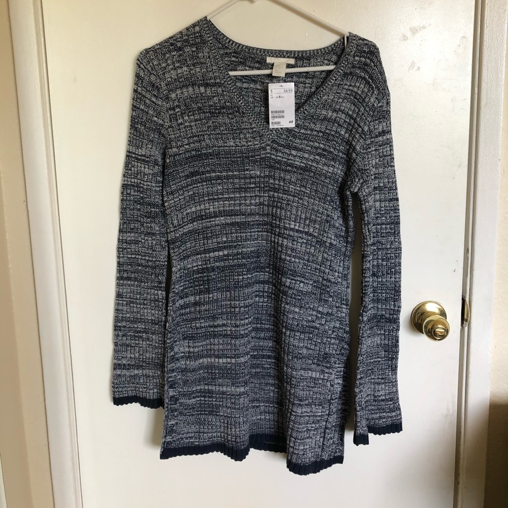 Knitted Vneck Longsleeve Dress